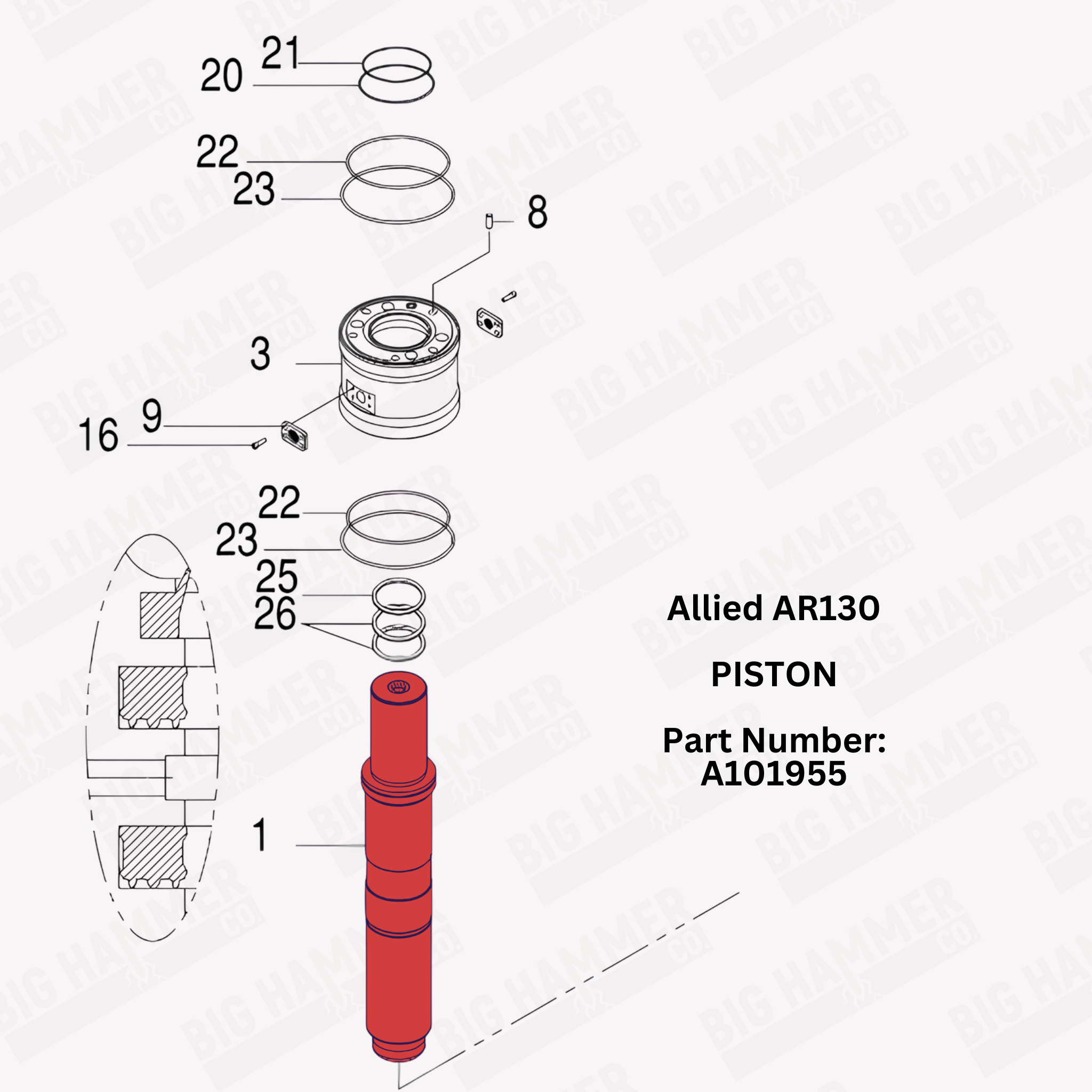 Allied AR130 Piston