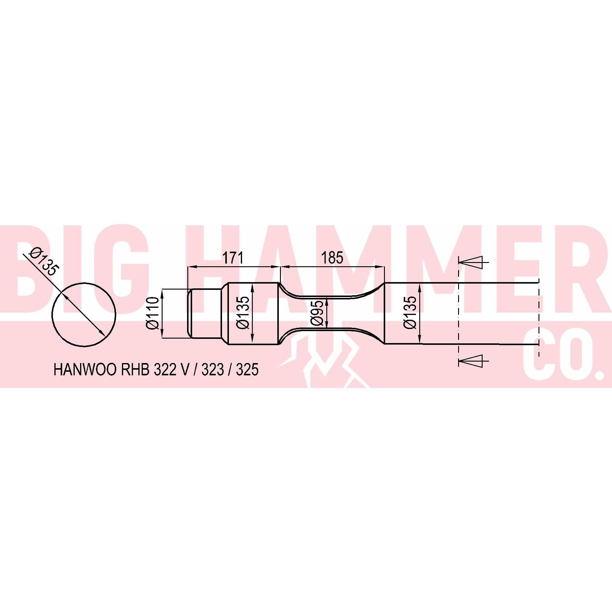 Hanwoo RHB322V , 323 , 325 Chisel and Point