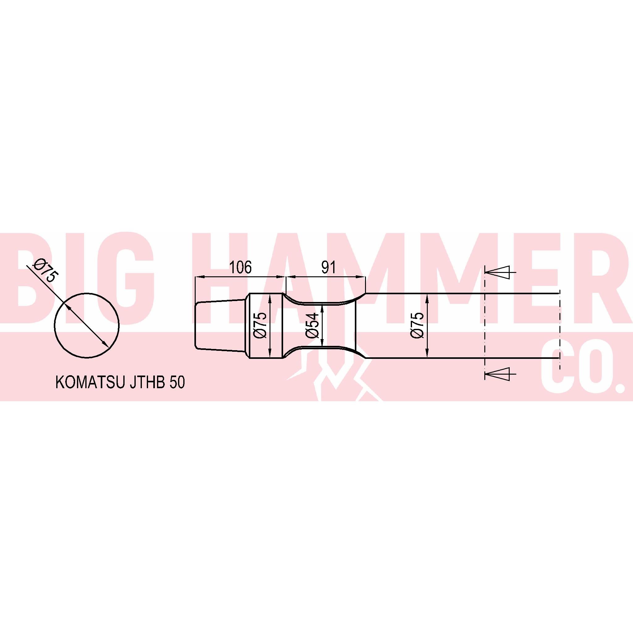 Komatsu JTHB50 Chisel and Point