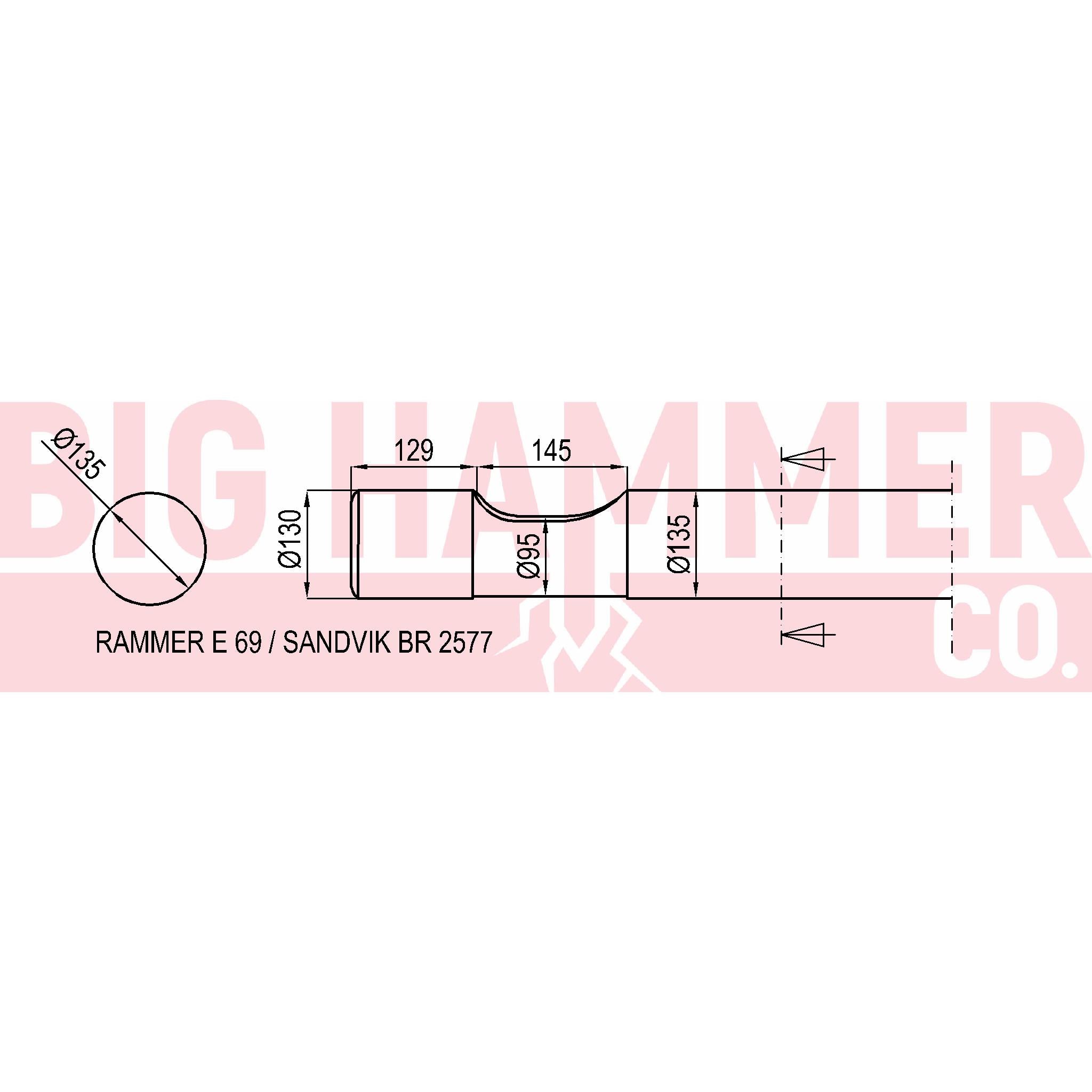 Rammer BR2577, E69 Chisel and Point