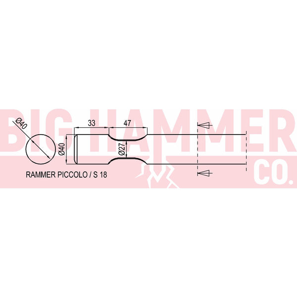 Rammer PICCOLO, S18 Chisel and Point