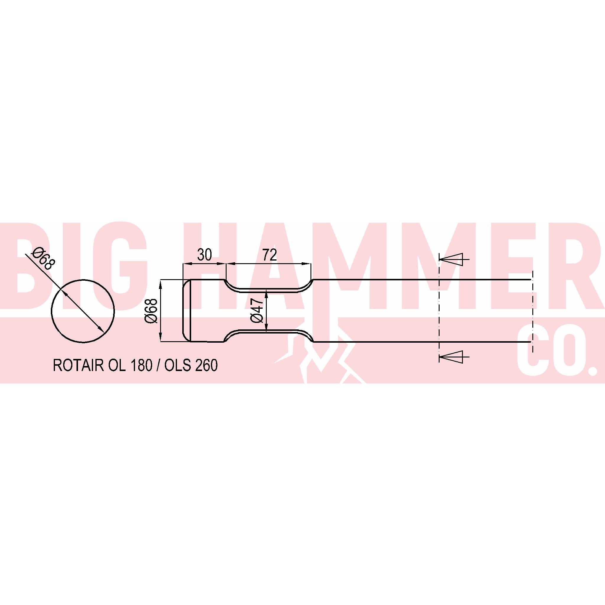Rotair OL180 , OLS260 Chisel and Point