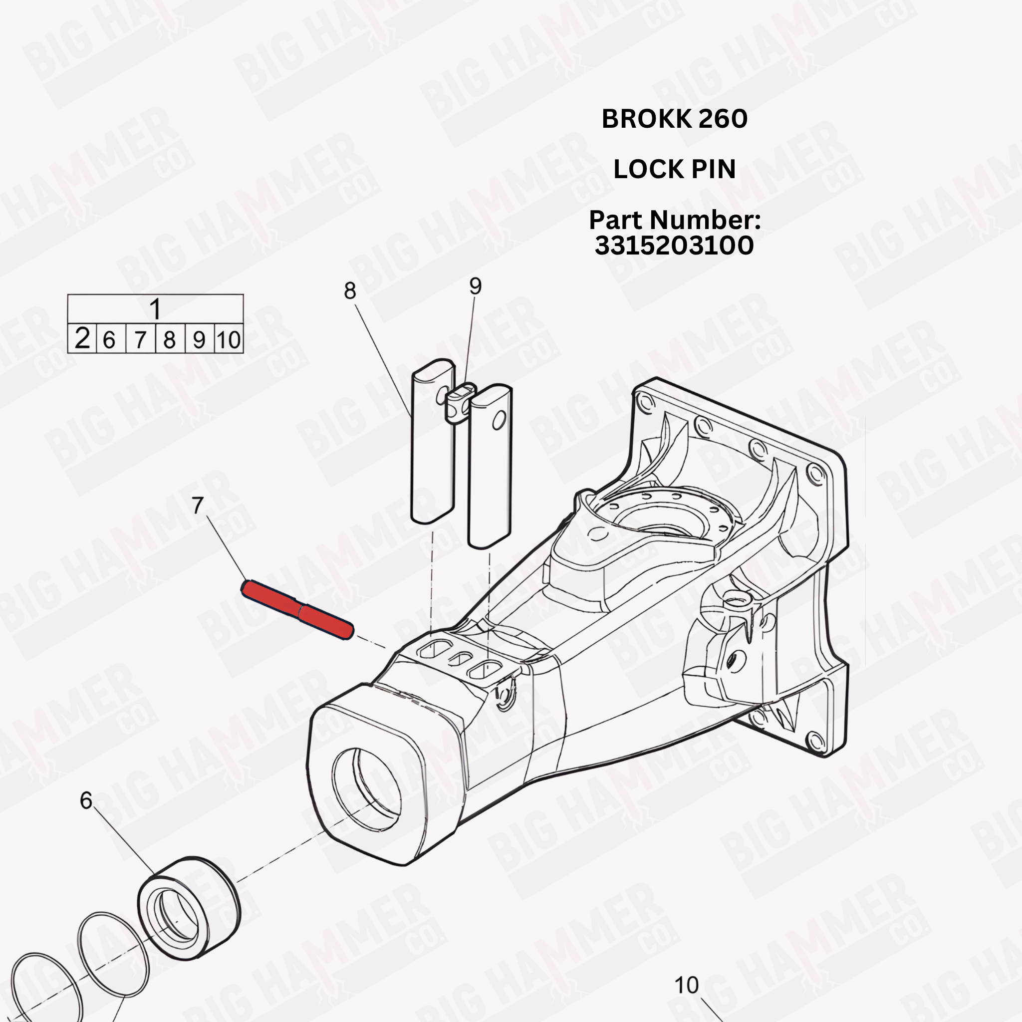 Brokk 260 Lock Buffer