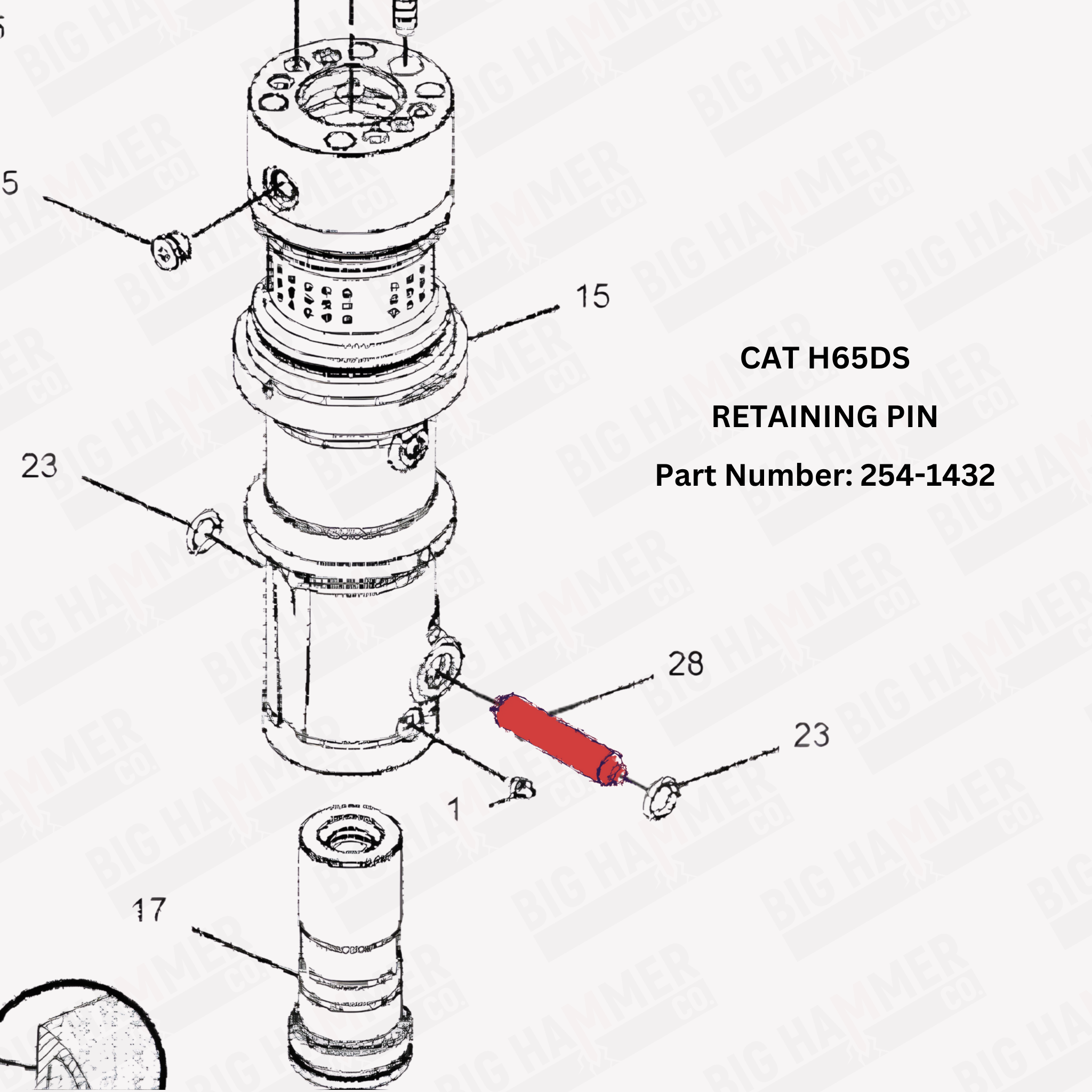 CAT H65DS Retaining Pin