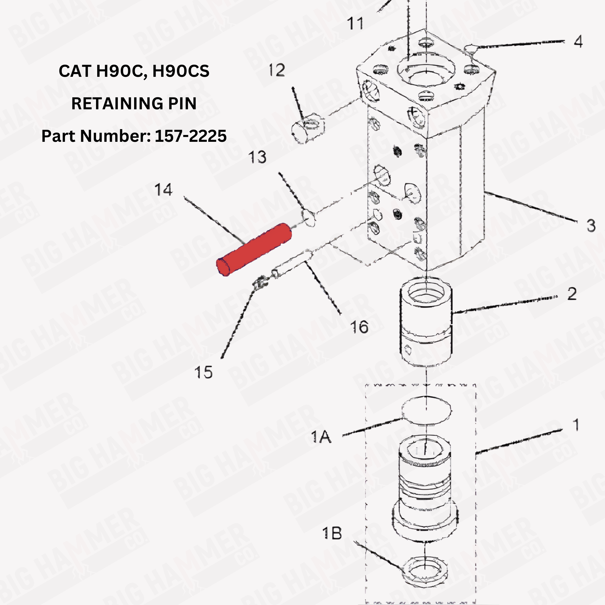 CAT H90C, H90CS Retaining Pin