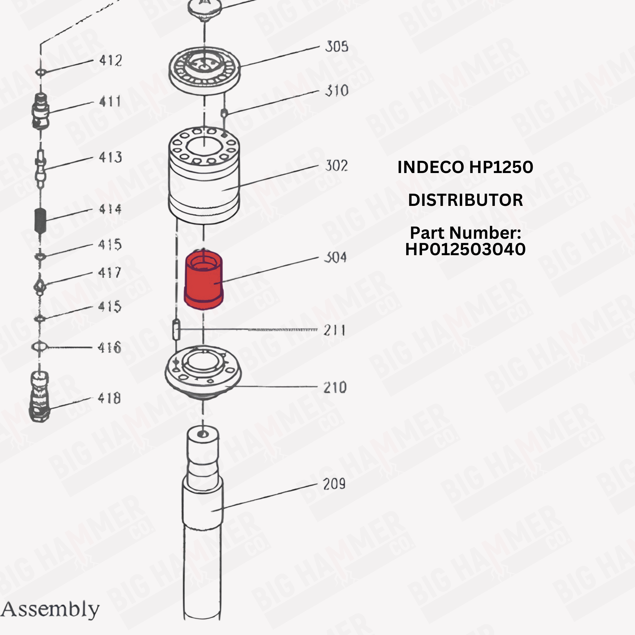 Indeco HP1250 Distributor