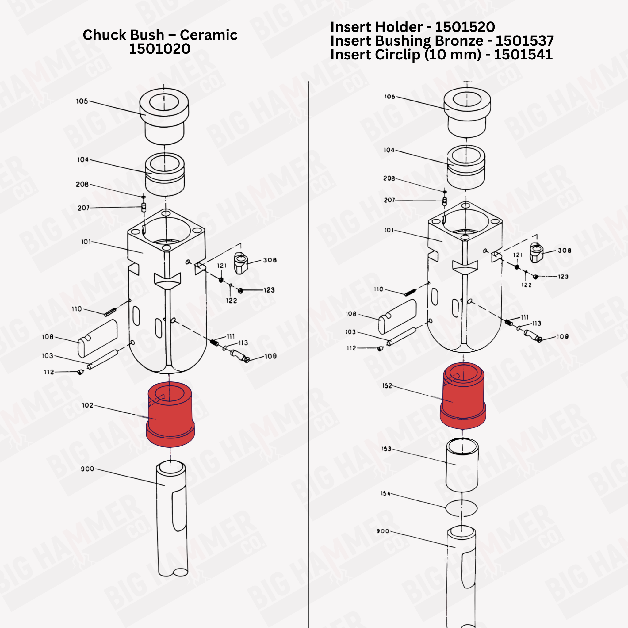 Indeco MES12000 Lower Bushing