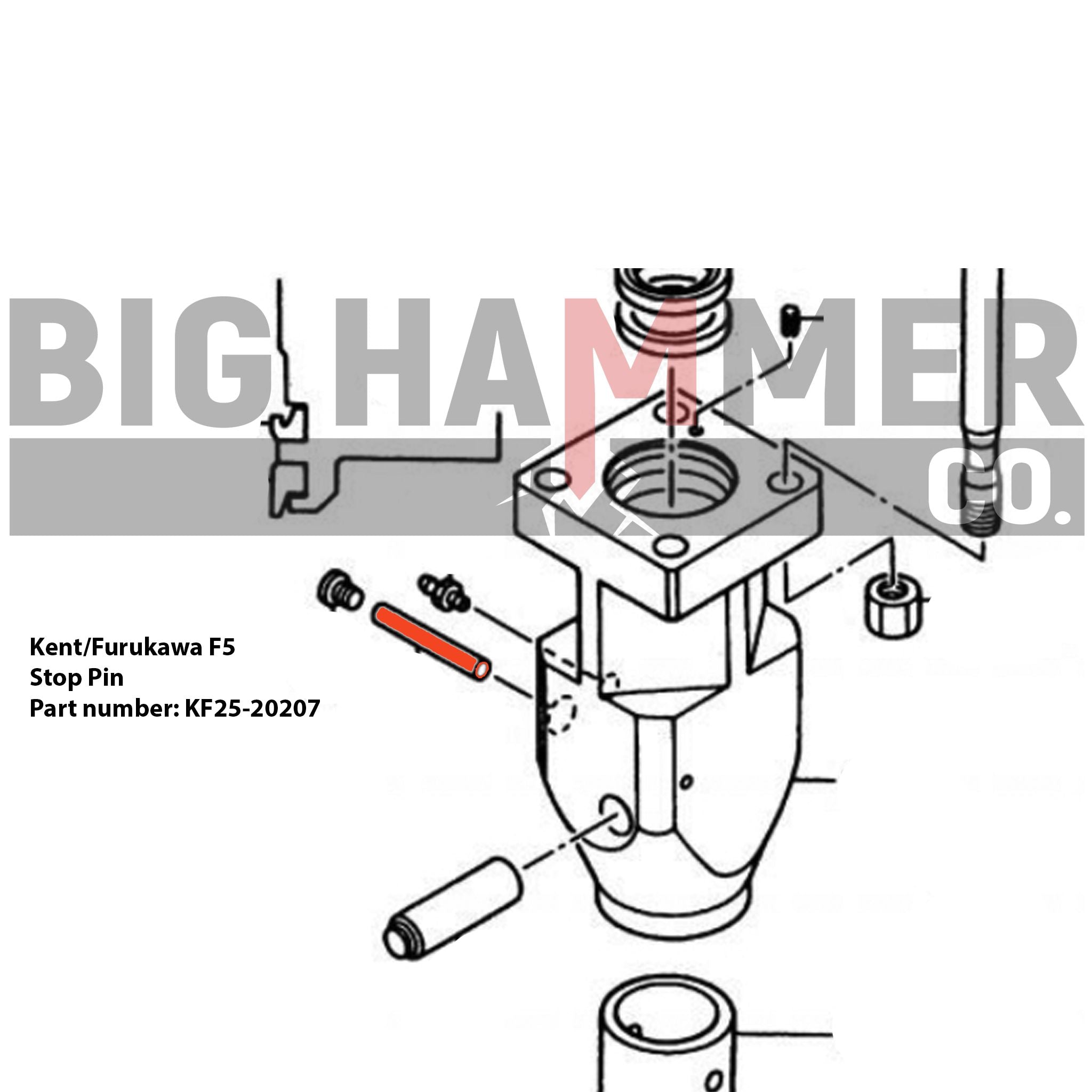 Kent/Furukawa KF5/F5 Stop Pin