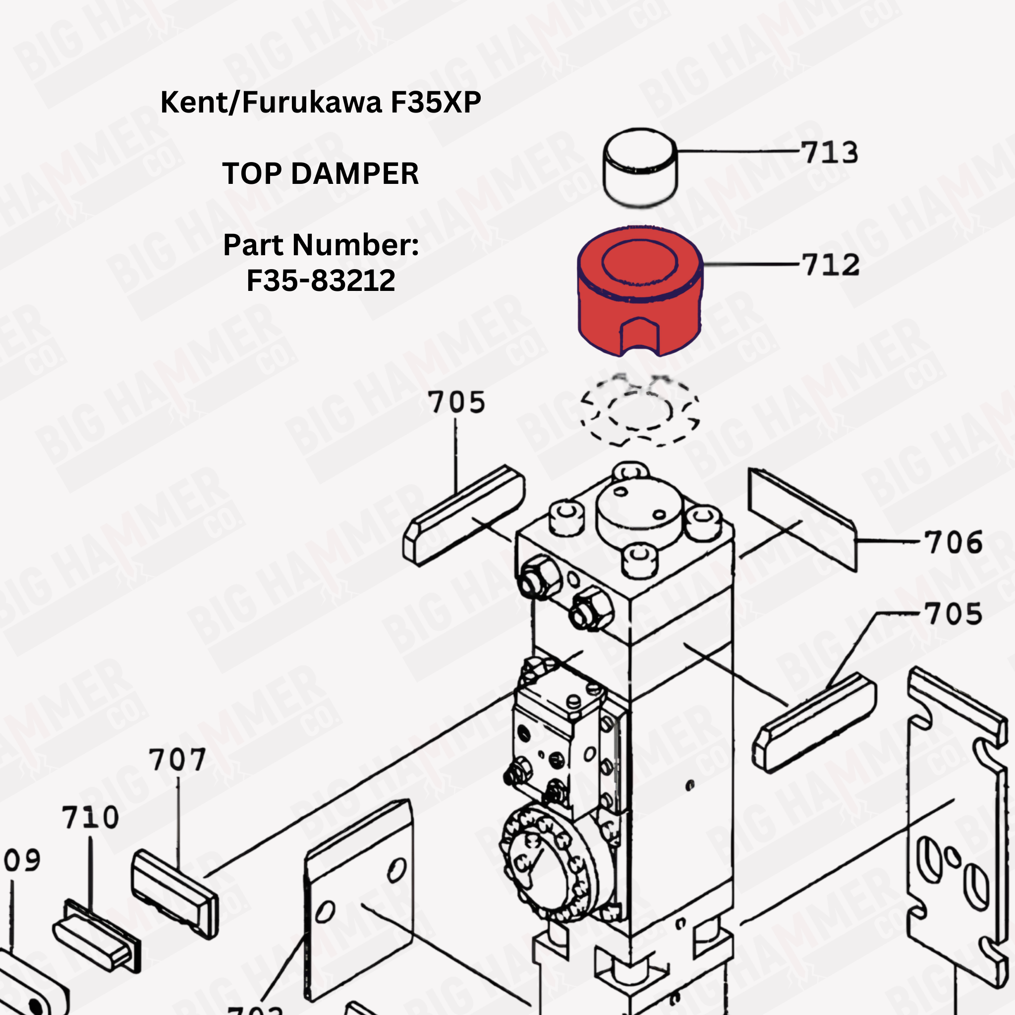 Kent/Furukawa F35XP Top Damper