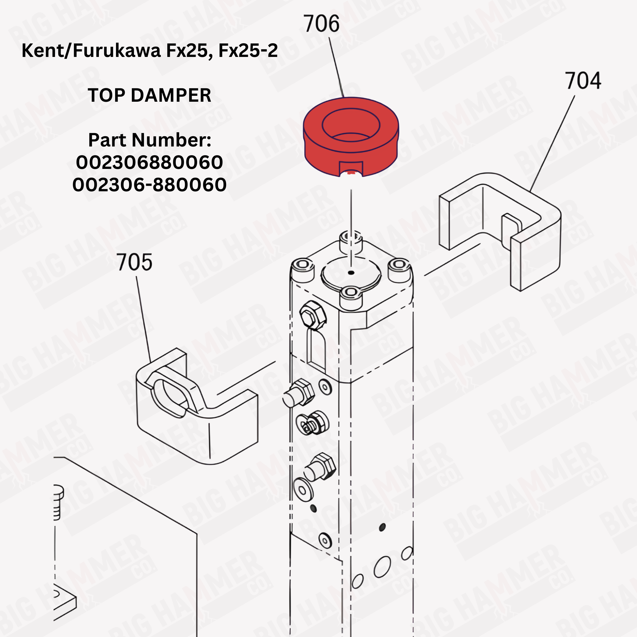 Kent/Furukawa Fx25, Fx25-2 Top Damper