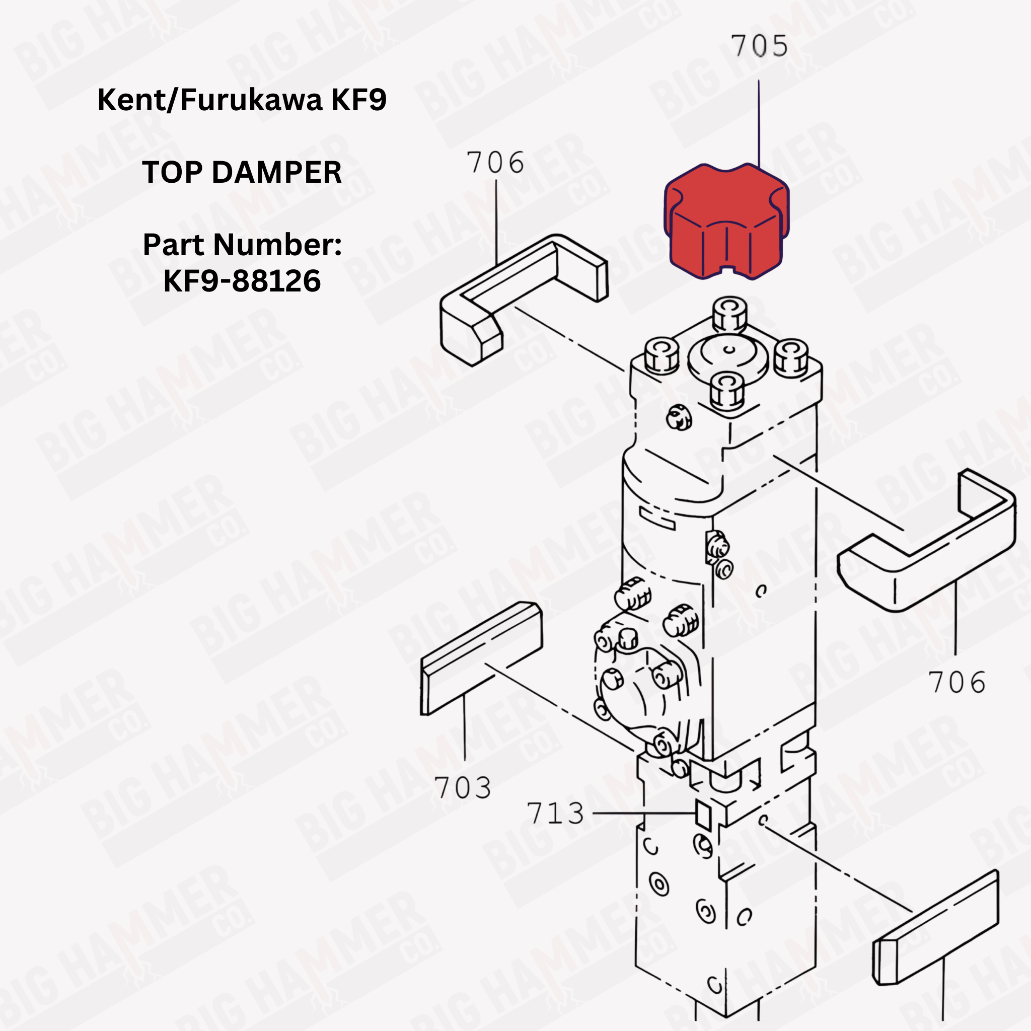 Kent/Furukawa KF9 Top Damper