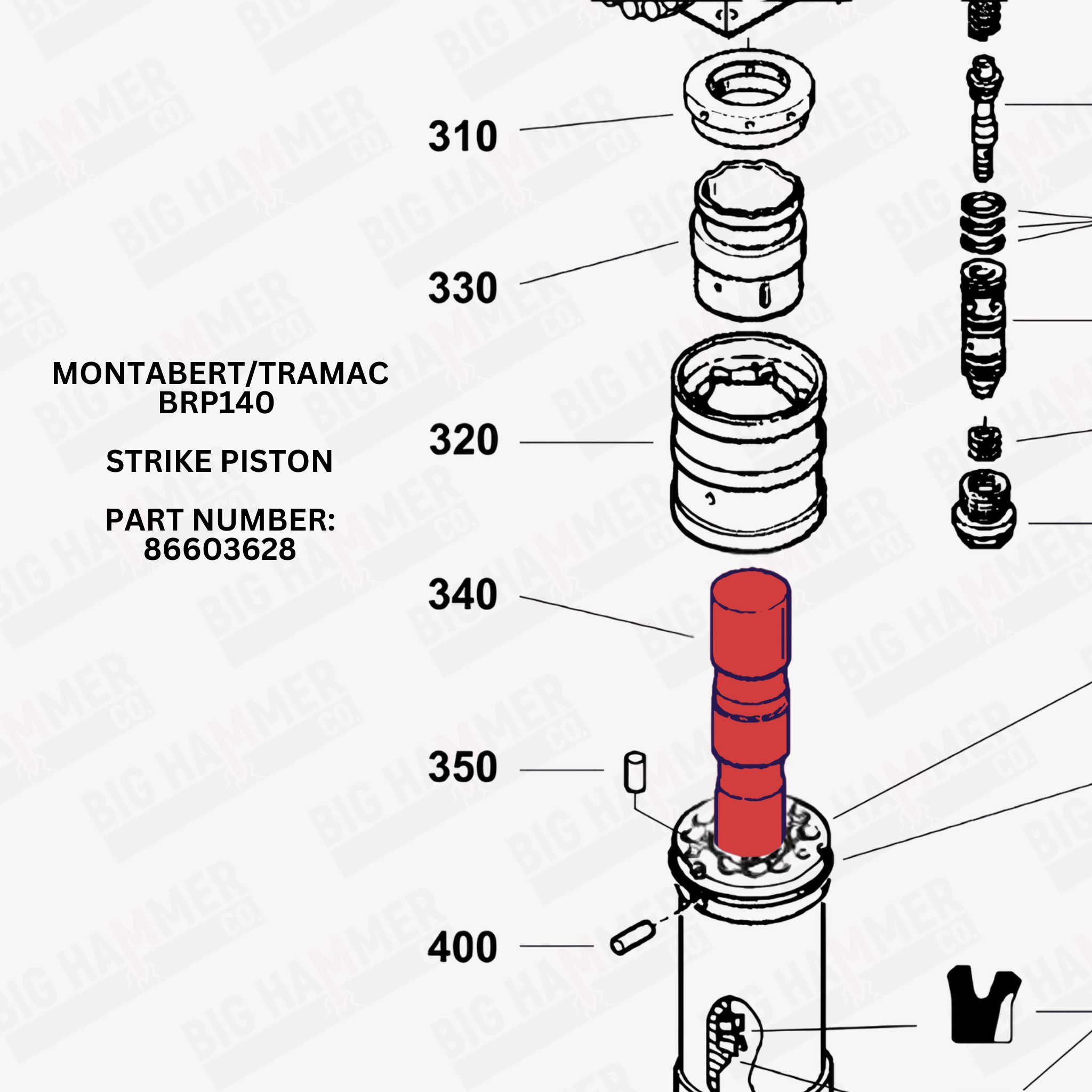 Montabert/Tramac BRP140 Strike Piston