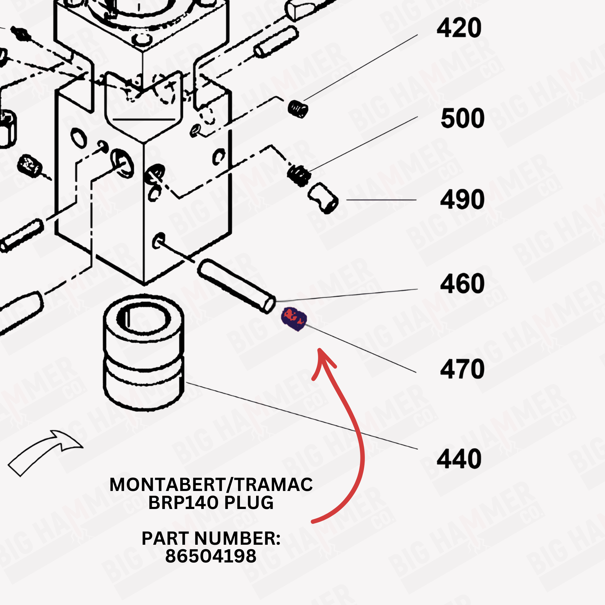 Montabert/Tramac BRP140 Plug