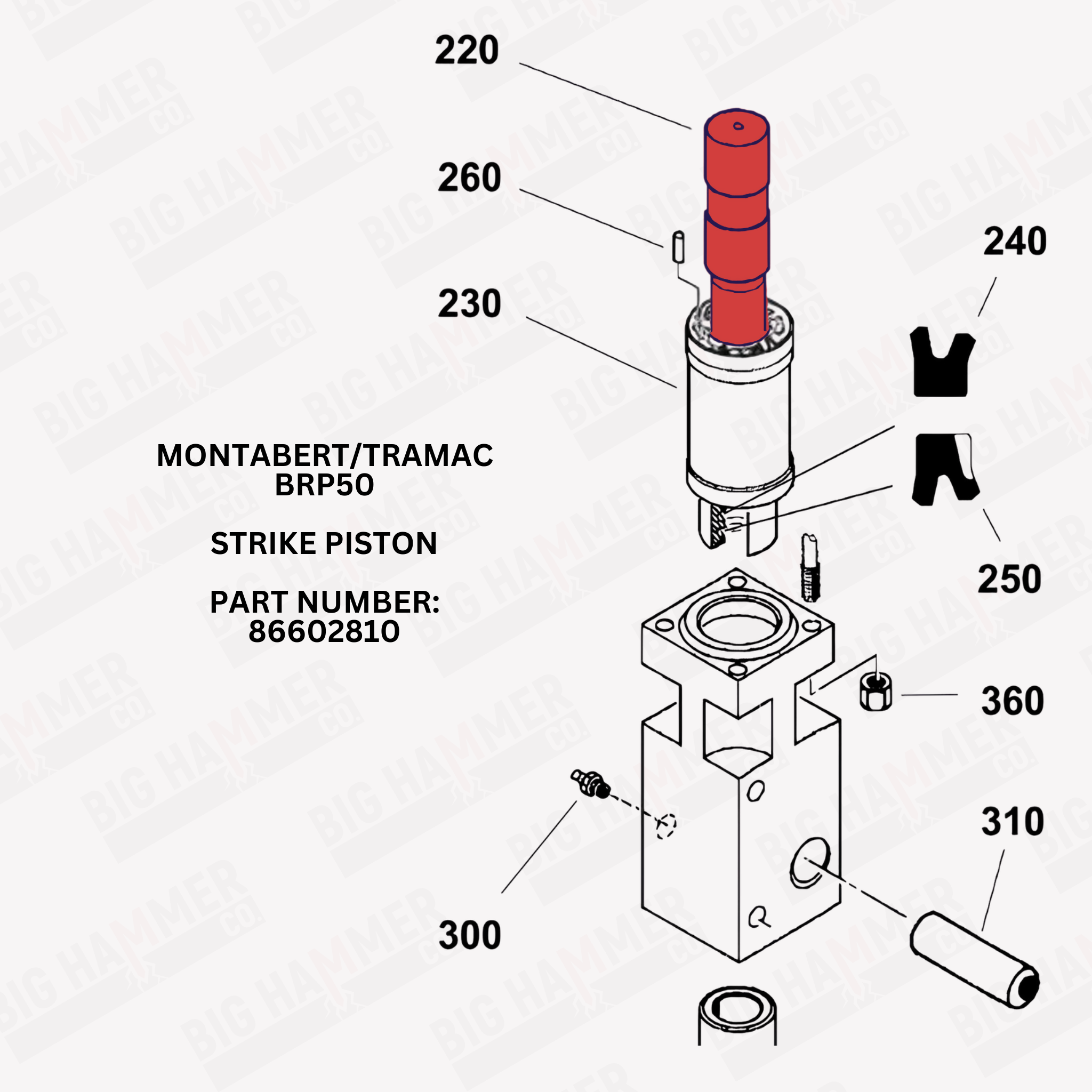 Montabert/Tramac BRP50 Strike Piston