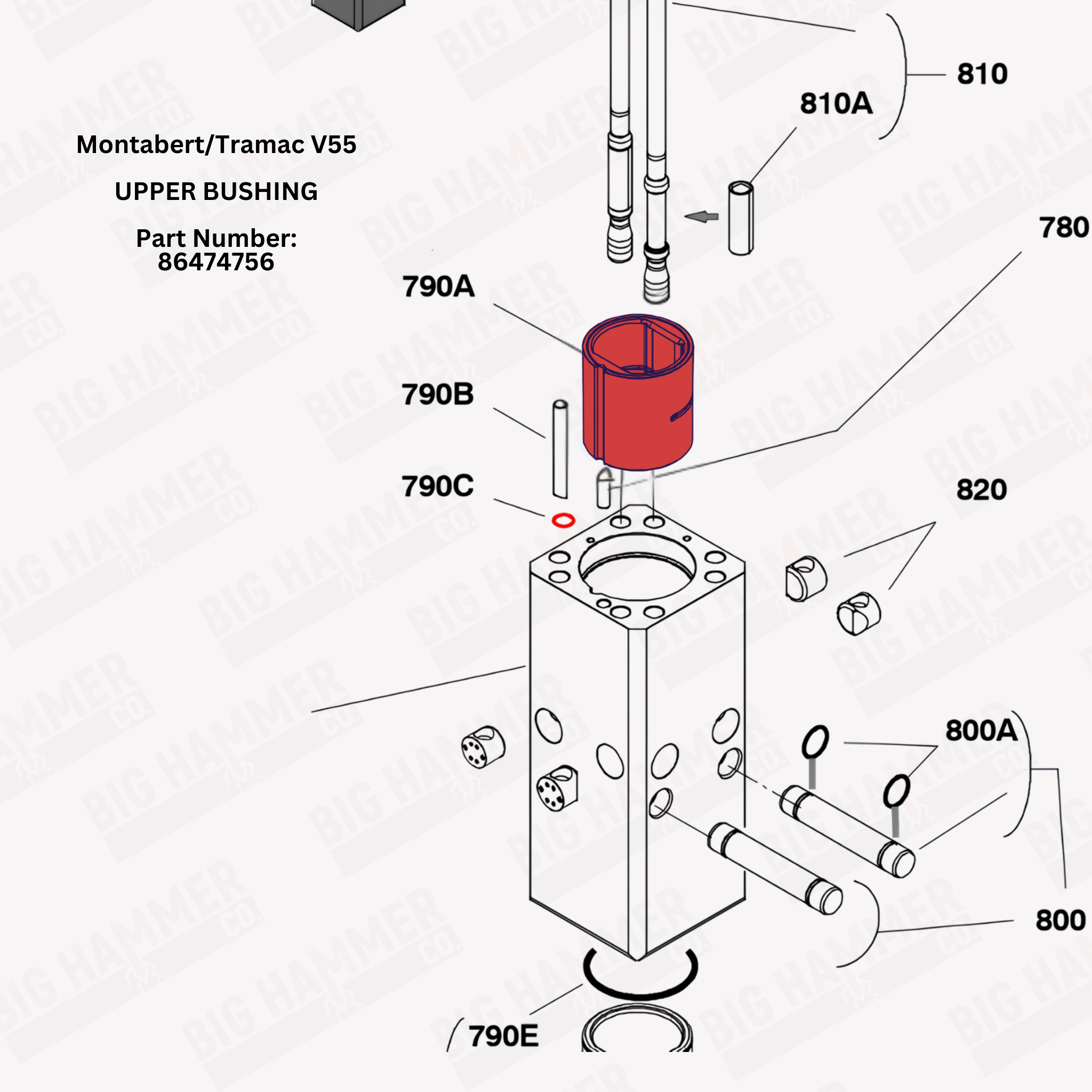 Montabert/Tramac V55 Upper Bushing