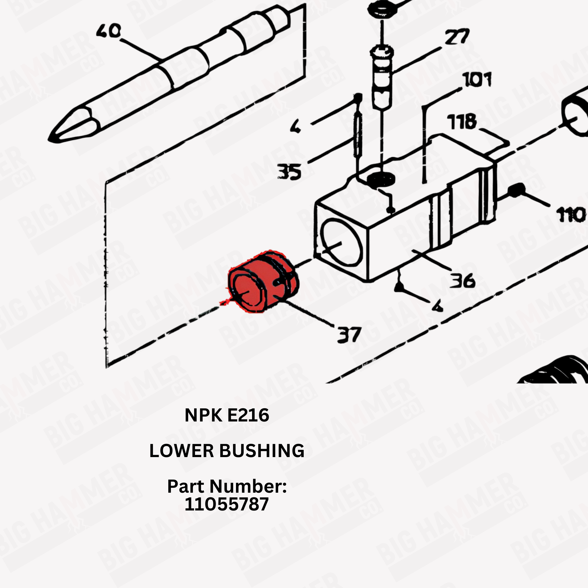 NPK E216 Lower Bushing