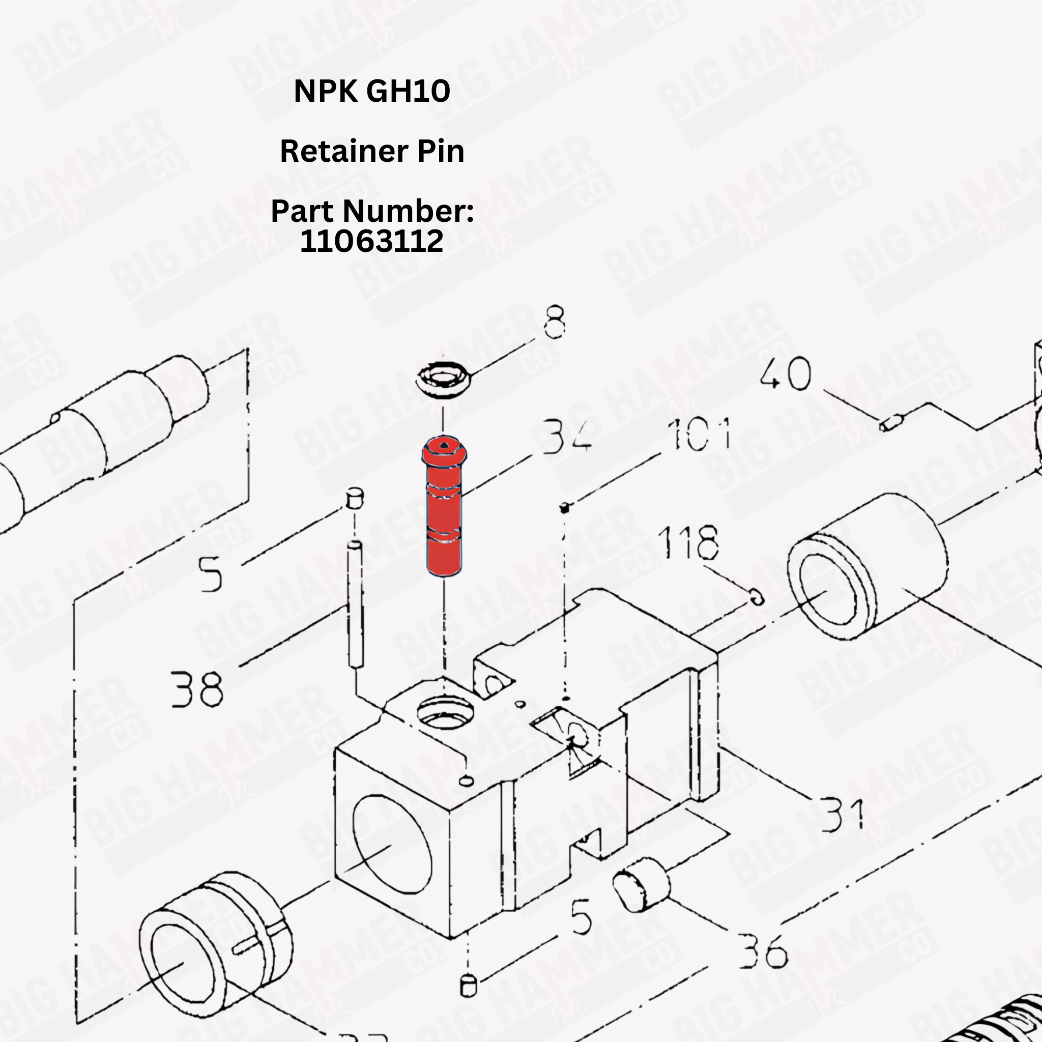 NPK GH10 Retainer Pin