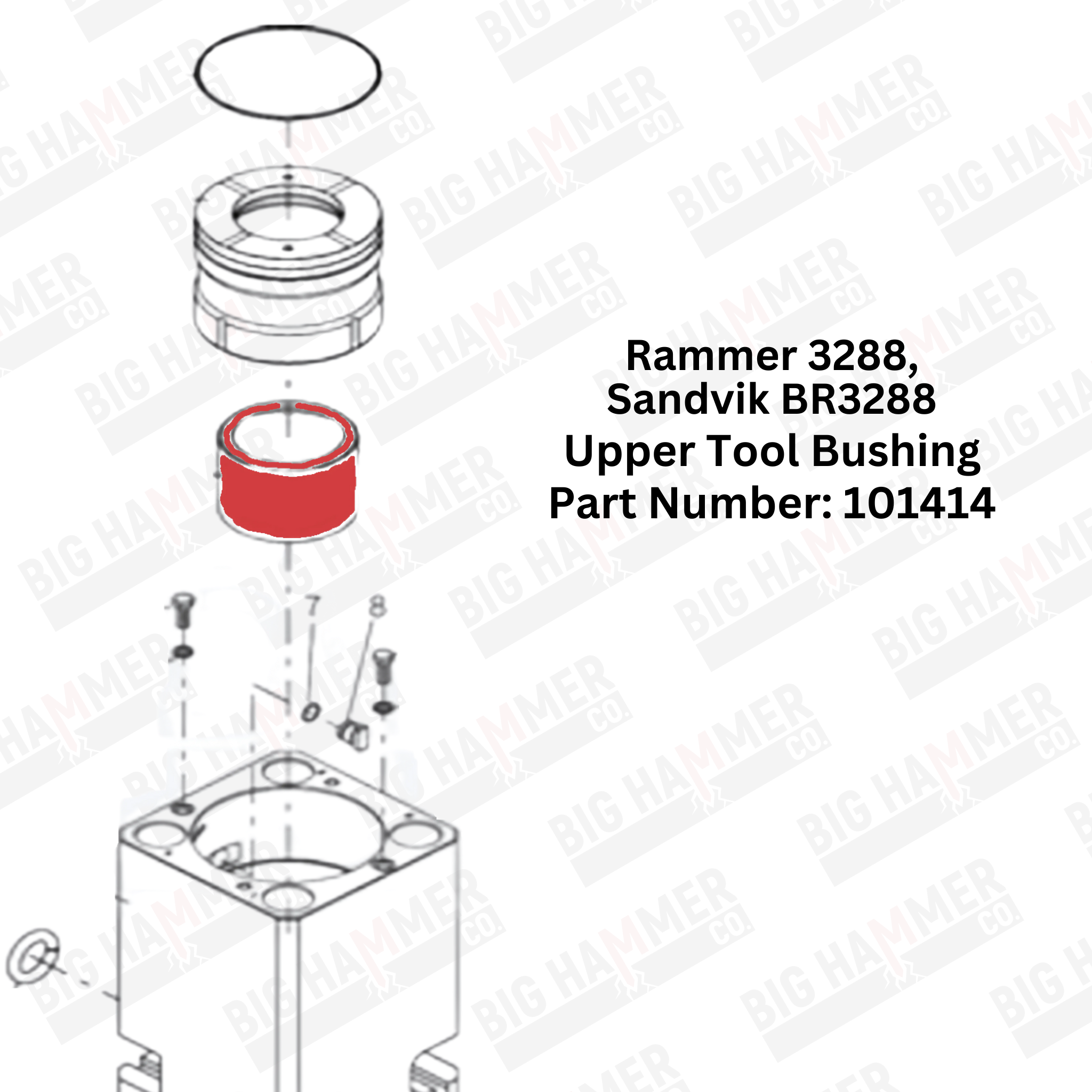 Rammer 3288, Sandvik BR3288 Upper Bushing