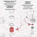 Rammer 555, 555 City, 555S, 315, 455, 455E, Sandvik BR555 Membrane/Diaphragm