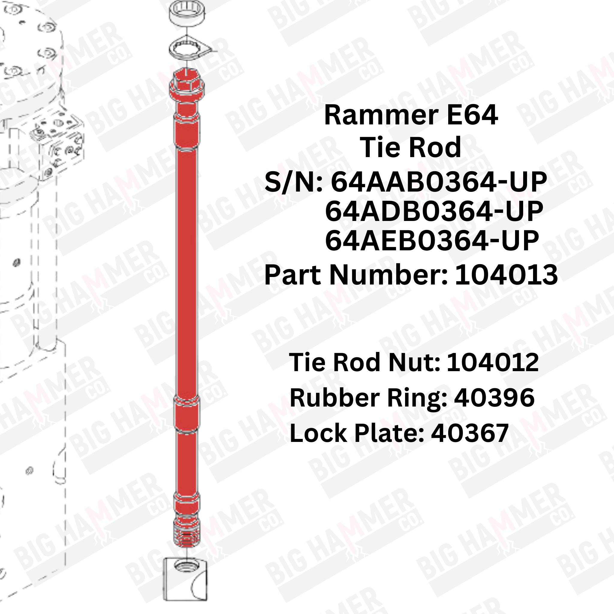 Rammer E64 Side Bolt Complete