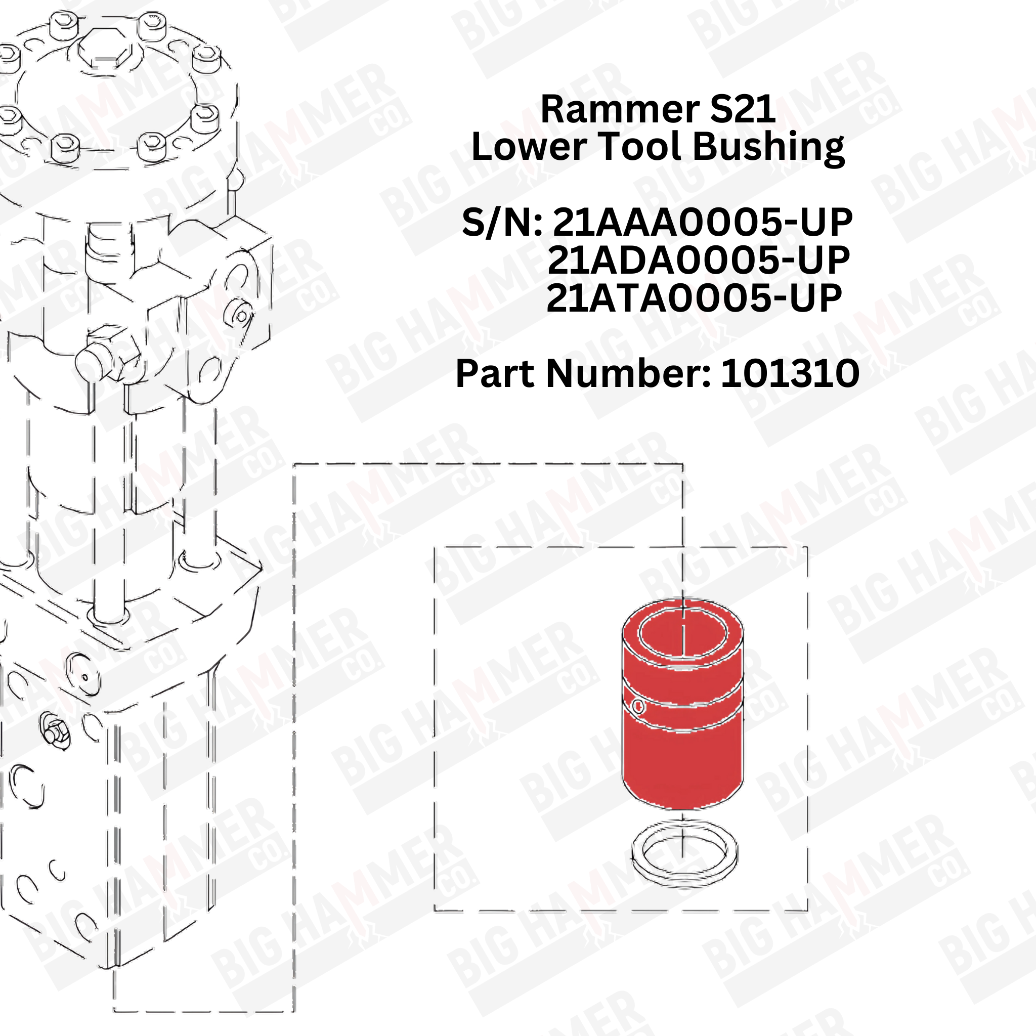 Rammer S21 Lower Bushing