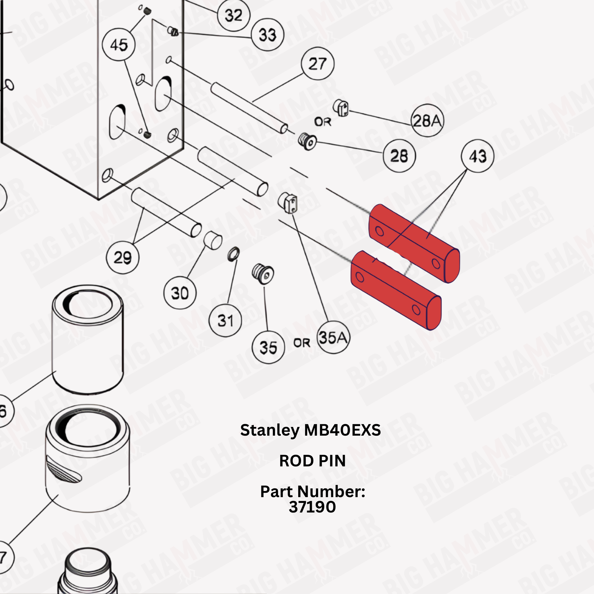 Stanley MB40EXS Rod Pin