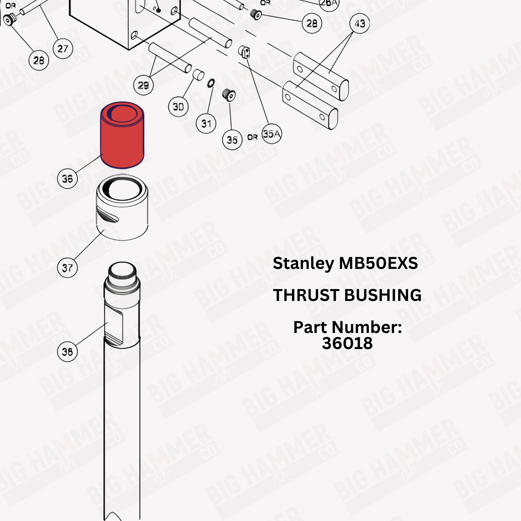 Stanley MB50EXS Thrust Bushing