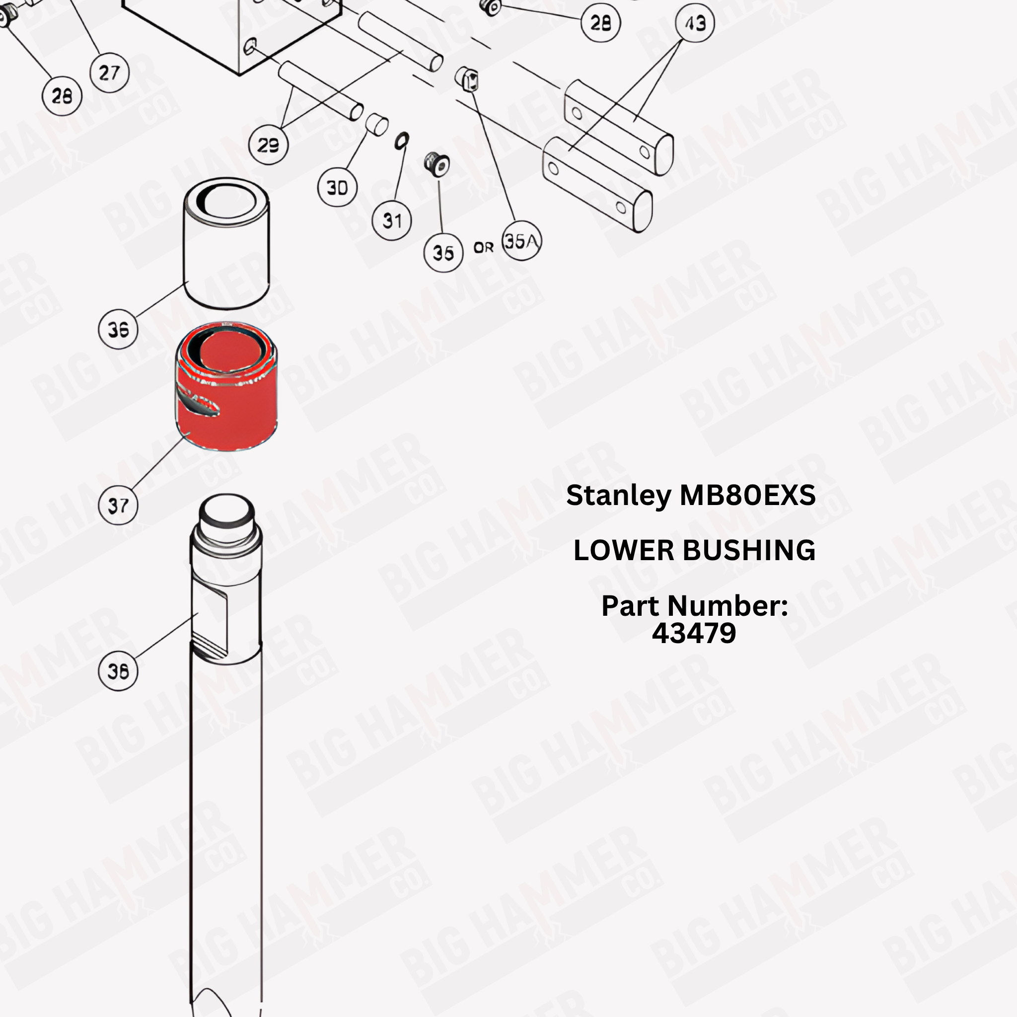 Stanley MB80EXS Lower Bushing