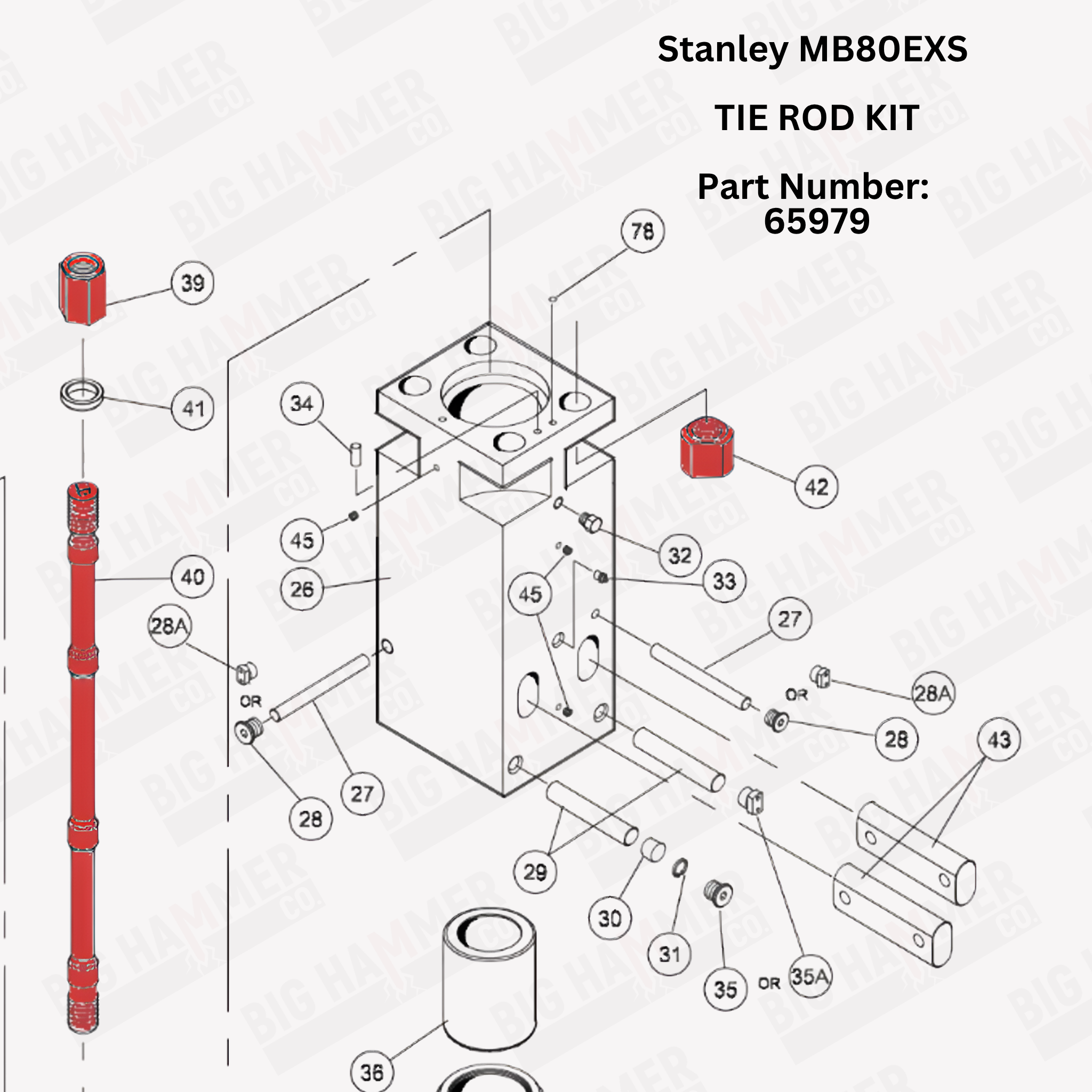 Stanley MB80EXS Tie Rod Kit