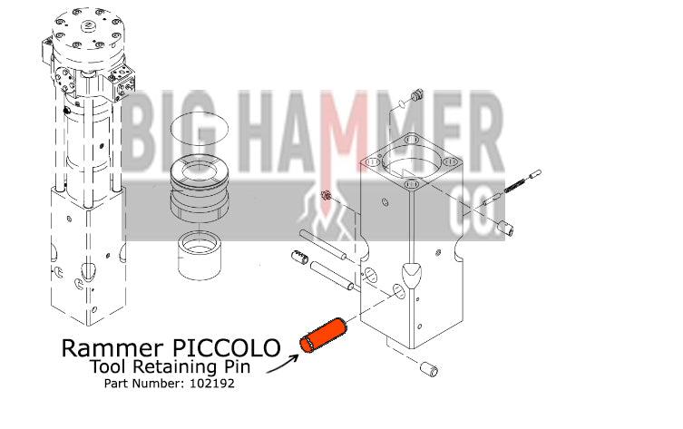 Rammer PICCOLO Tool Retaining Pin