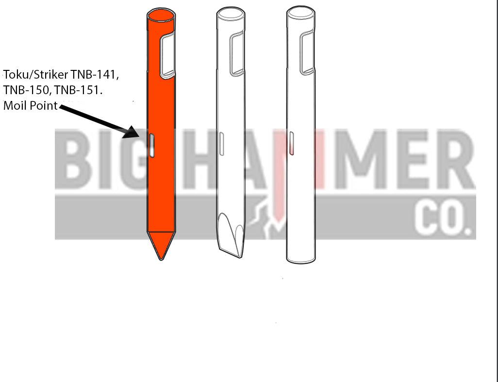 Toku/Striker BTI TB 1280 / TNB-190 points and chisels