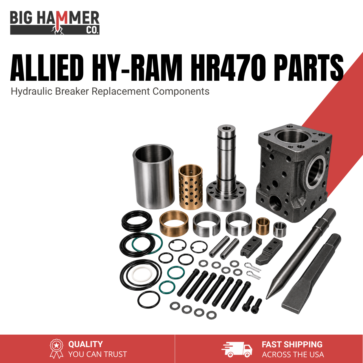 All Parts for Allied Hy-Ram HR470 Hydraulic Breaker