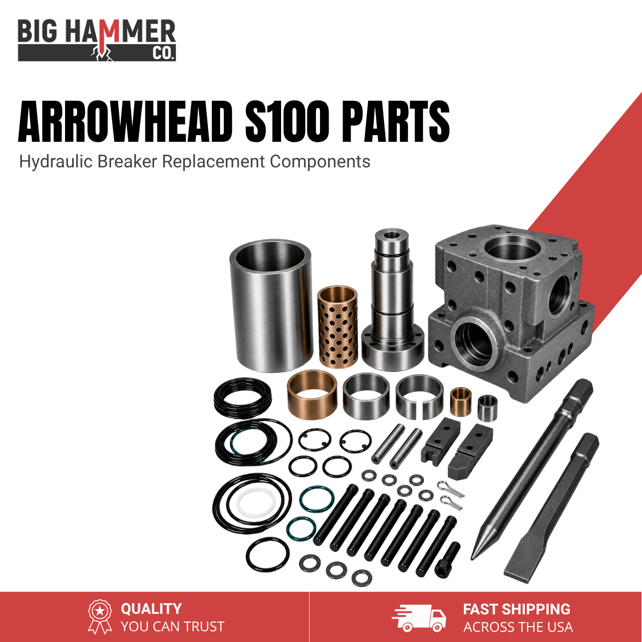 All Parts for Arrowhead S100 Hydraulic Breaker