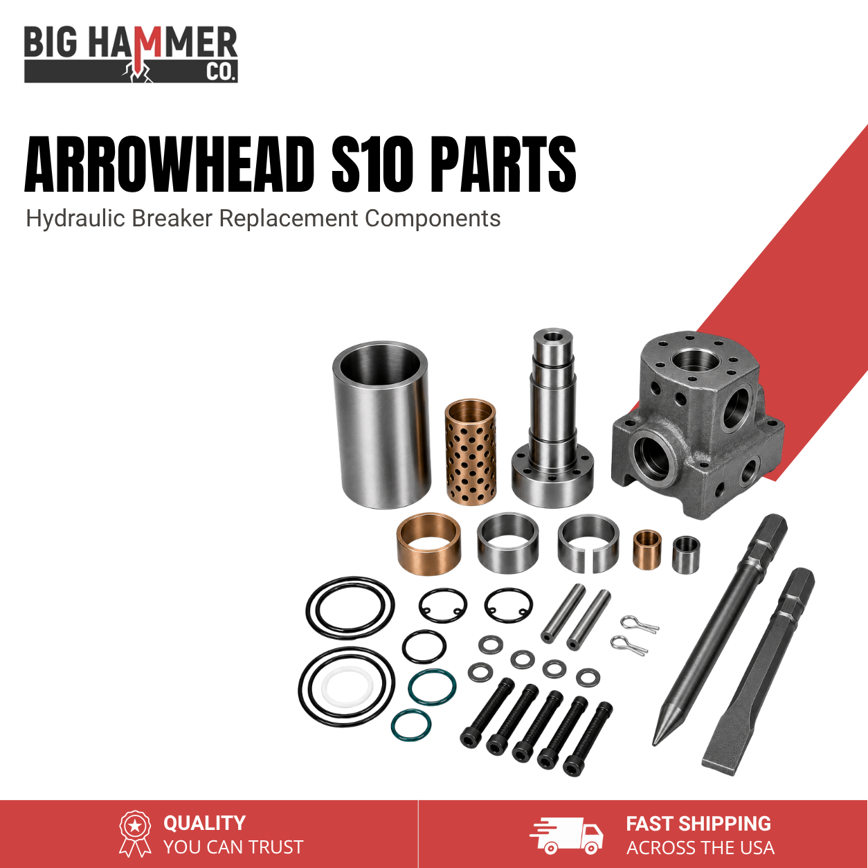 All Parts for Arrowhead S10 Hydraulic Breaker