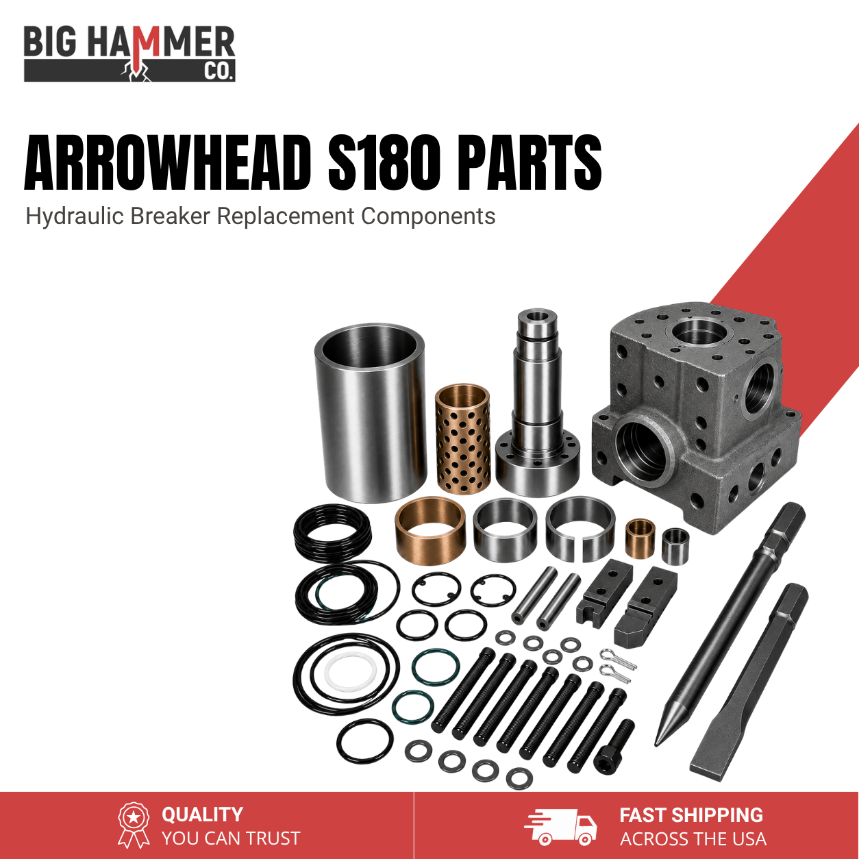 All Parts for Arrowhead S180 Hydraulic Breaker