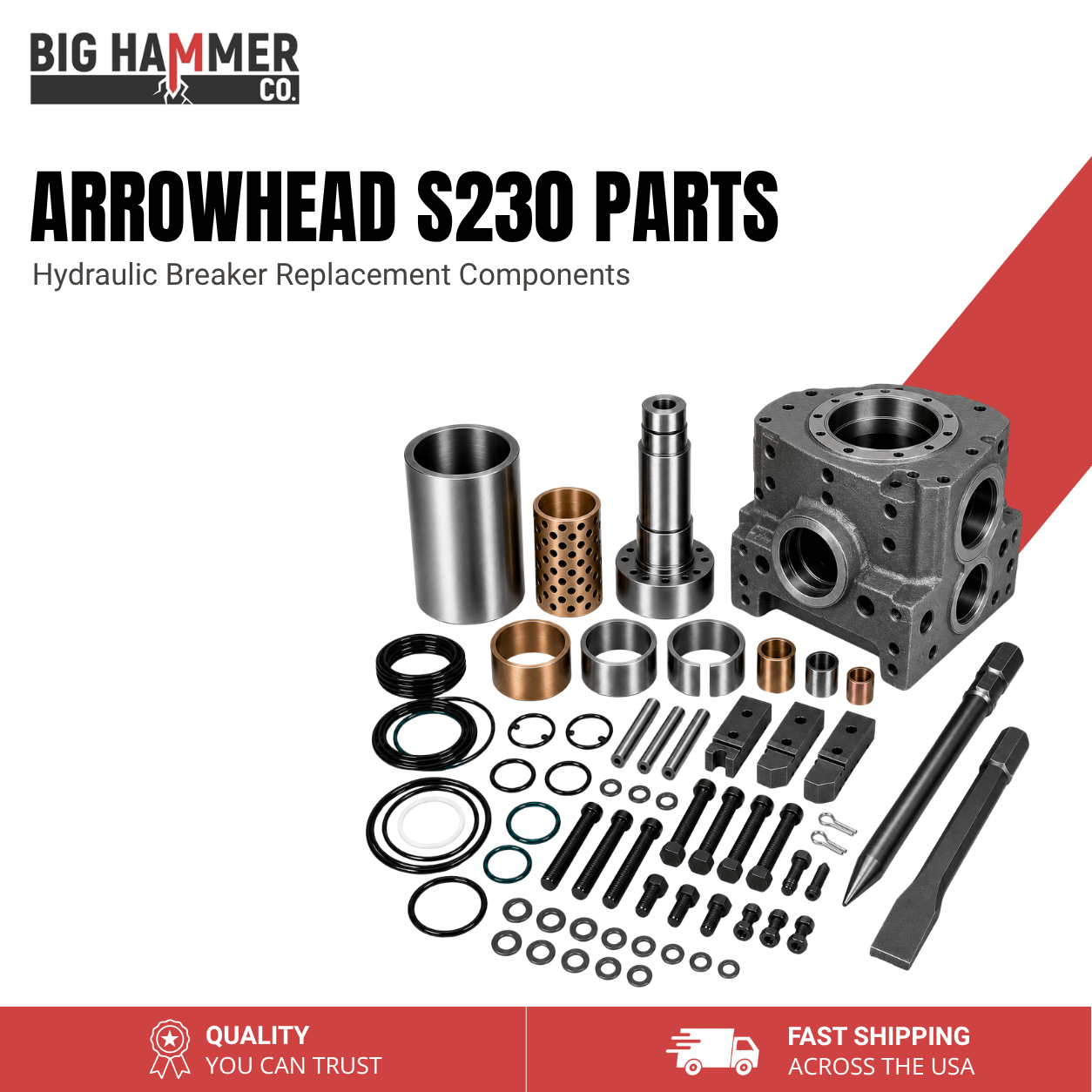 All Parts for Arrowhead S230 Hydraulic Breaker