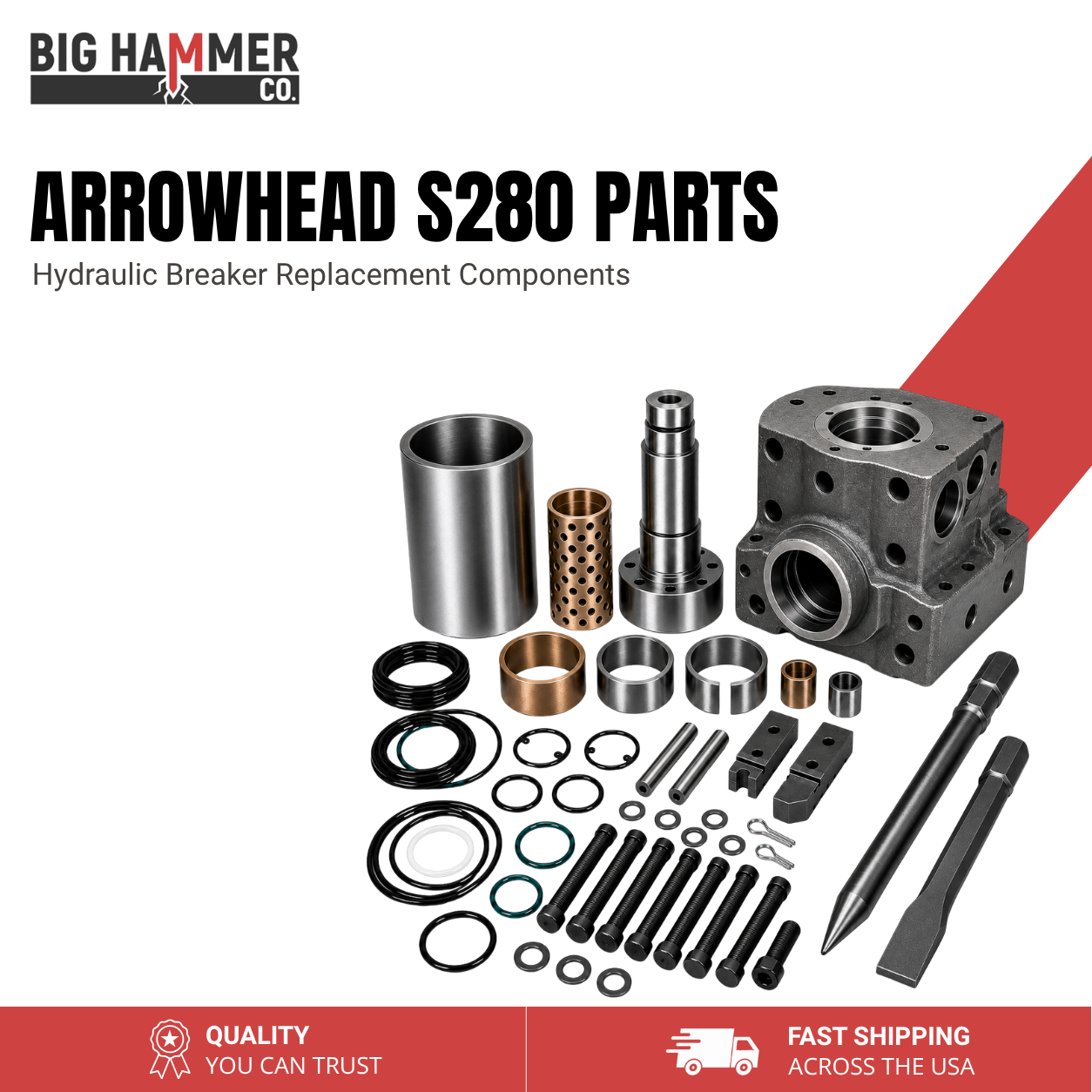 All Parts for Arrowhead S280 Hydraulic Breaker