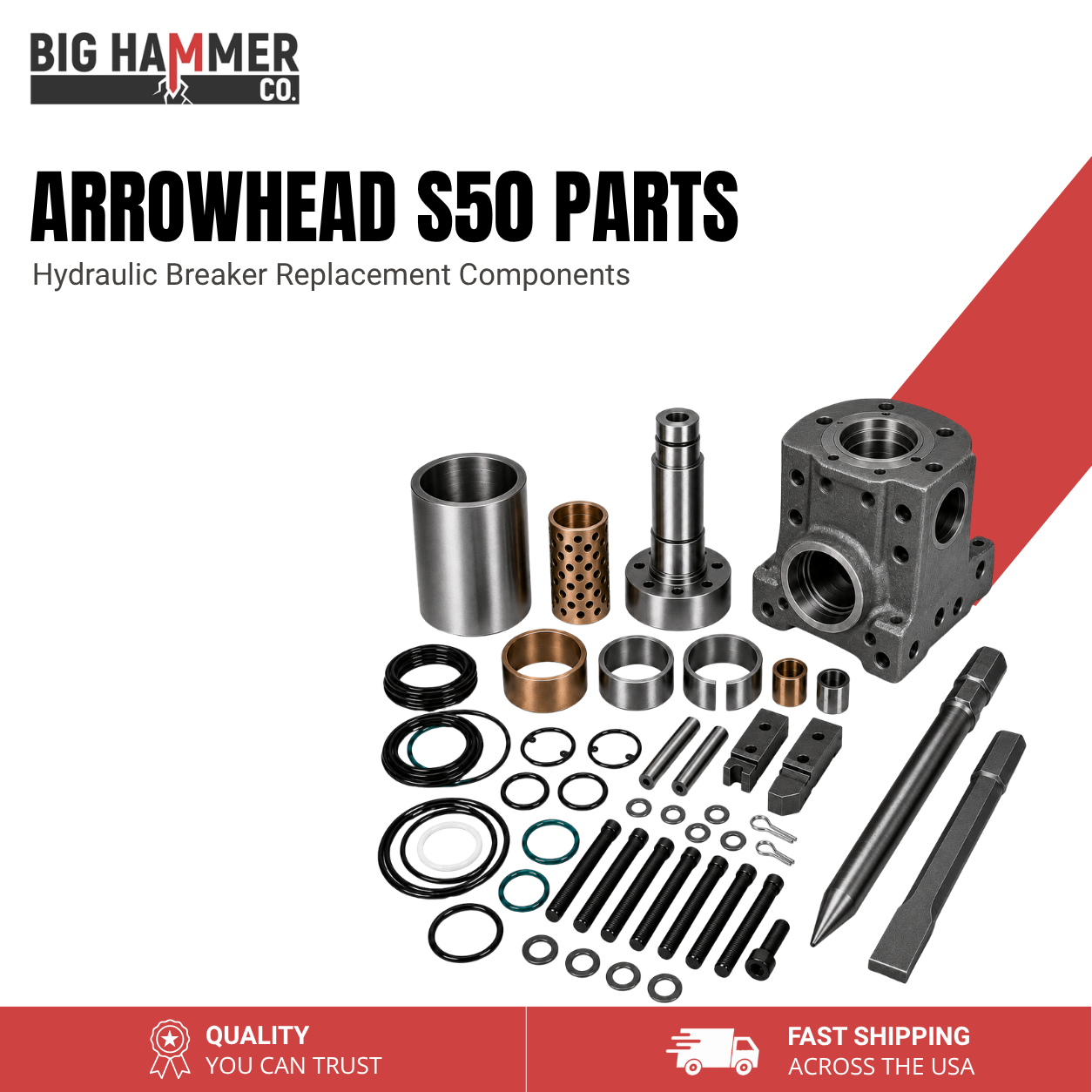 All Parts for Arrowhead S50 Hydraulic Breaker