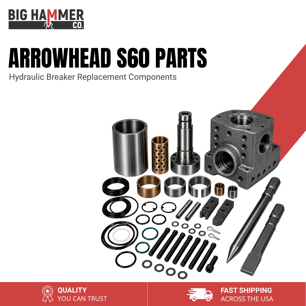 All Parts for Arrowhead S60 Hydraulic Breaker