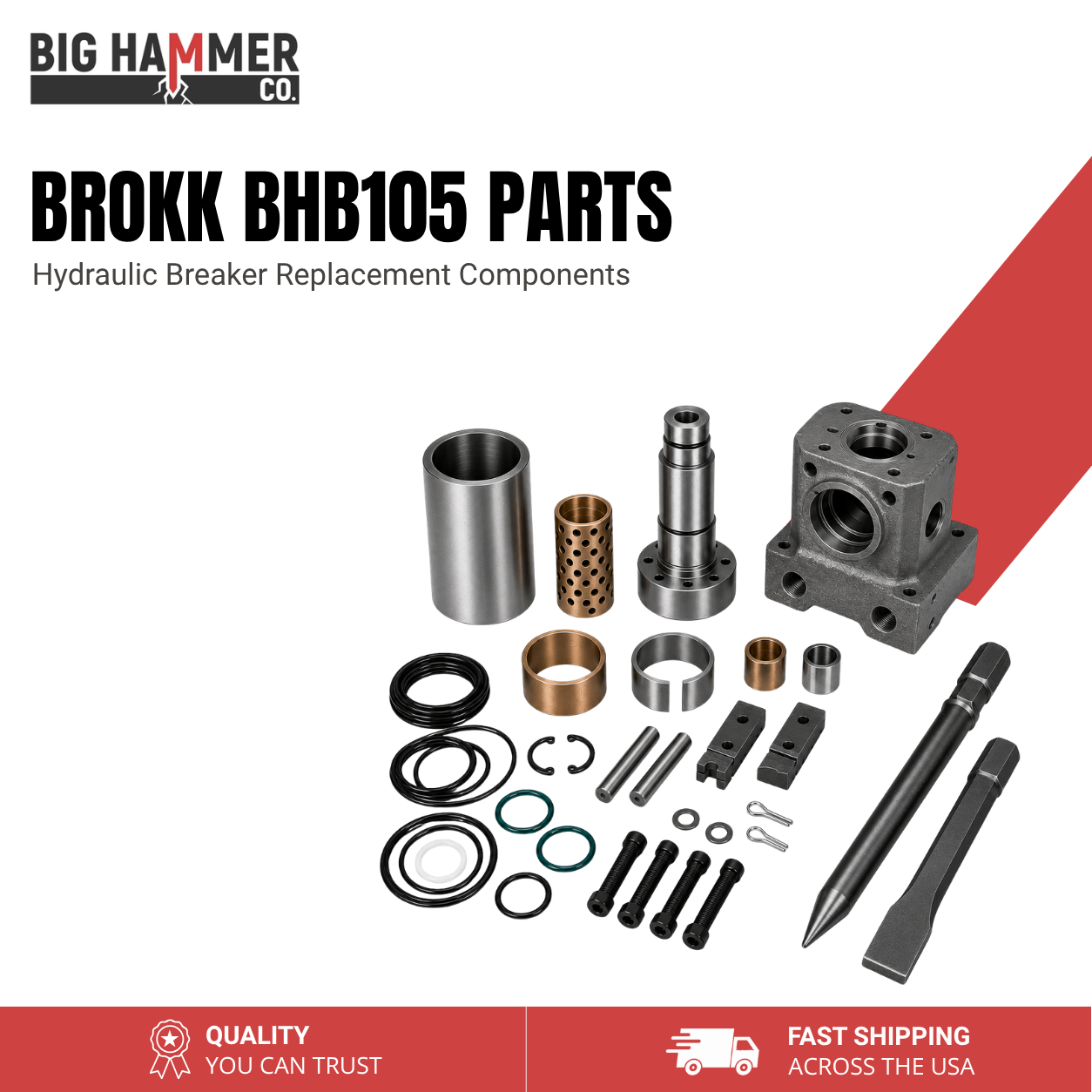 All Parts for Brokk BHB105 Hydraulic Breaker