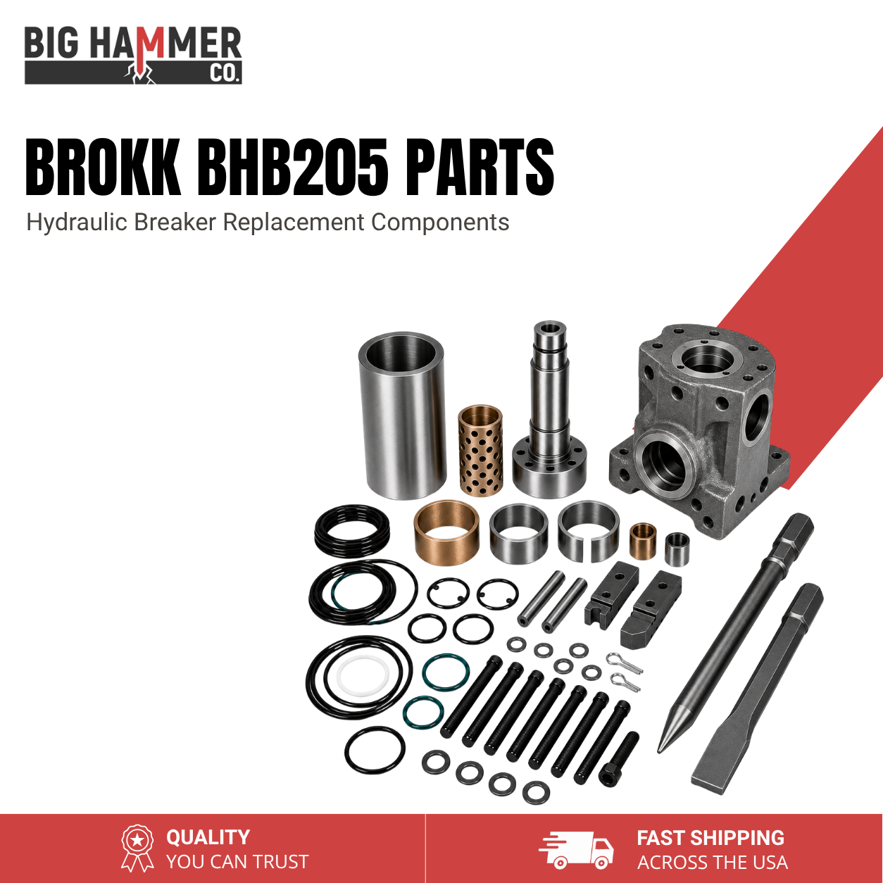 All Parts for Brokk BHB205 Hydraulic Breaker