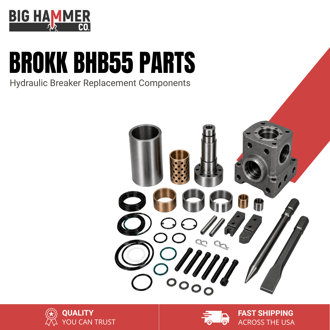 All Parts for Brokk BHB55 Hydraulic Breaker