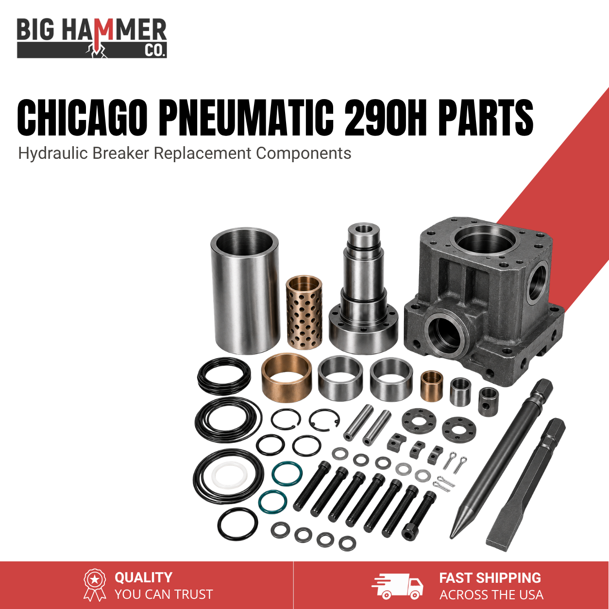 All Parts for Chicago Pneumatic 290H Hydraulic Breaker