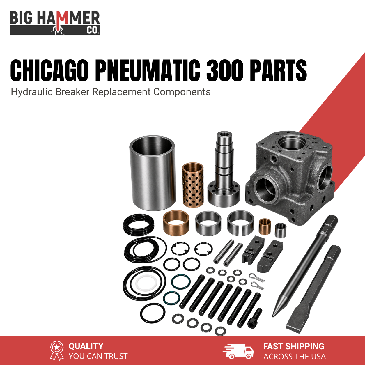 All Parts for Chicago Pneumatic 300 Hydraulic Breaker