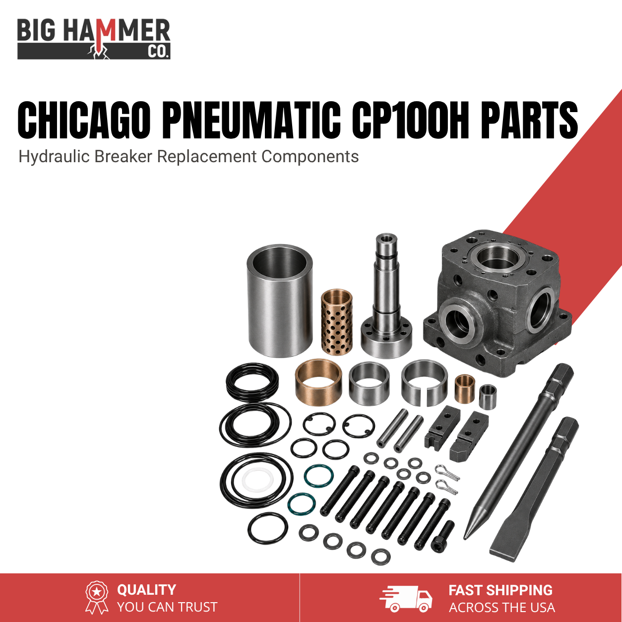 All Parts for CHICAGO PNEUMATIC CP100H Hydraulic Breaker