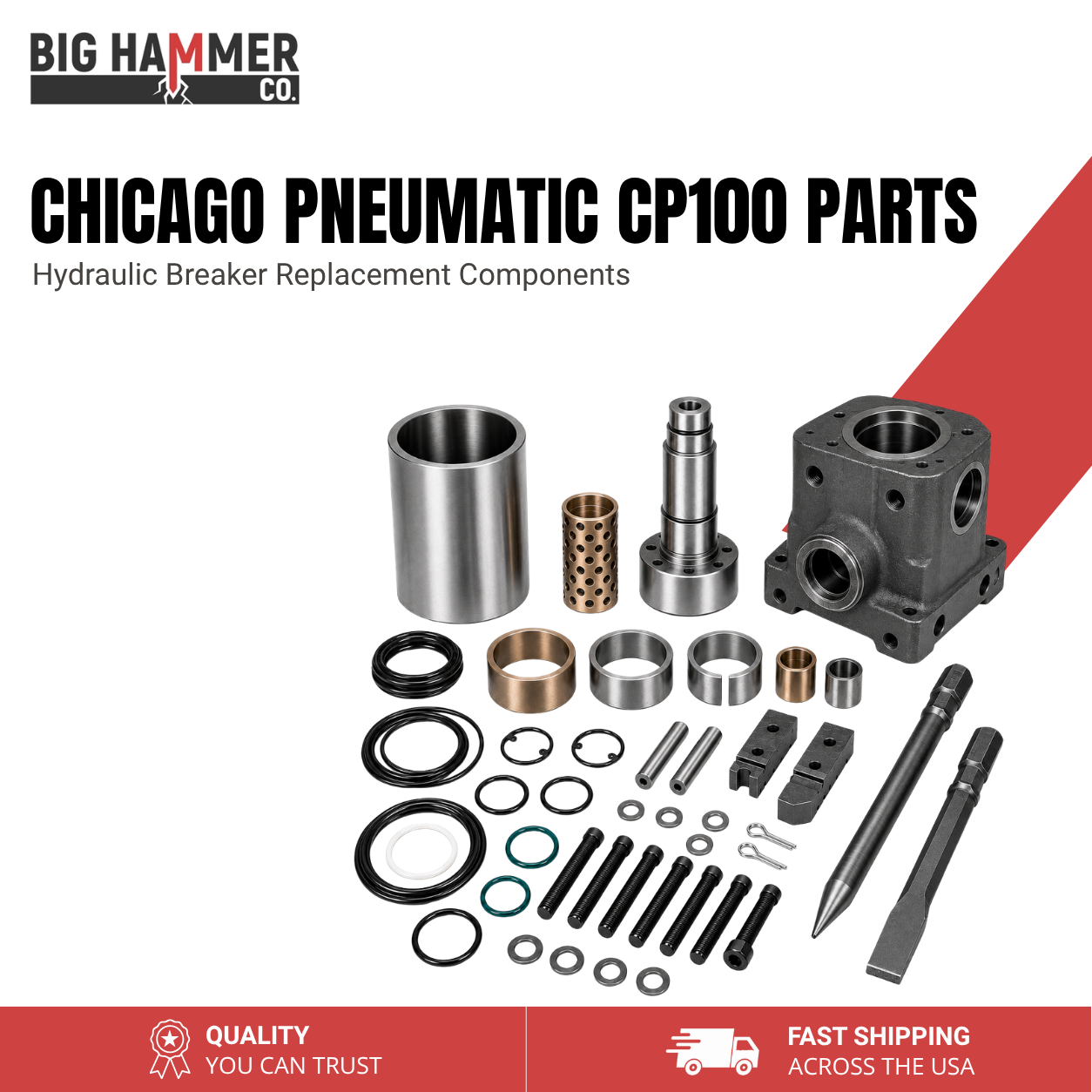 All Parts for Chicago Pneumatic CP100 Hydraulic Breaker
