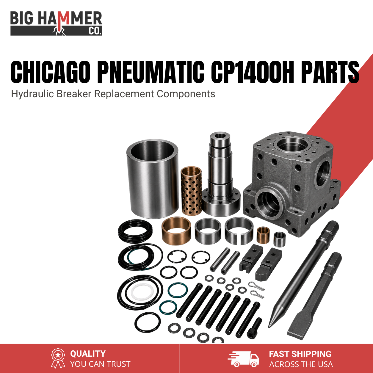 All Parts for Chicago Pneumatic CP1400H Hydraulic Breaker