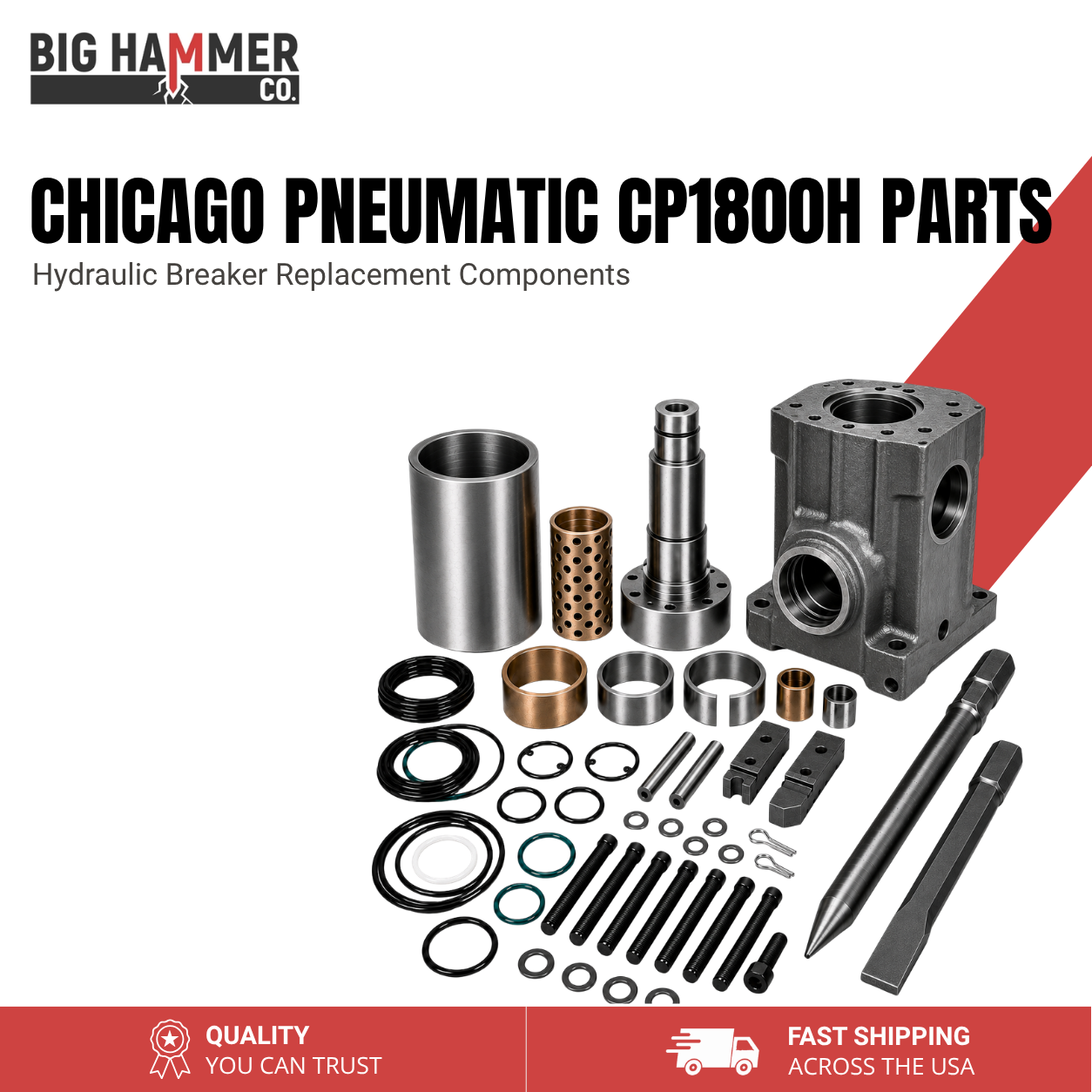 All Parts for Chicago Pneumatic CP1800H Hydraulic Breaker