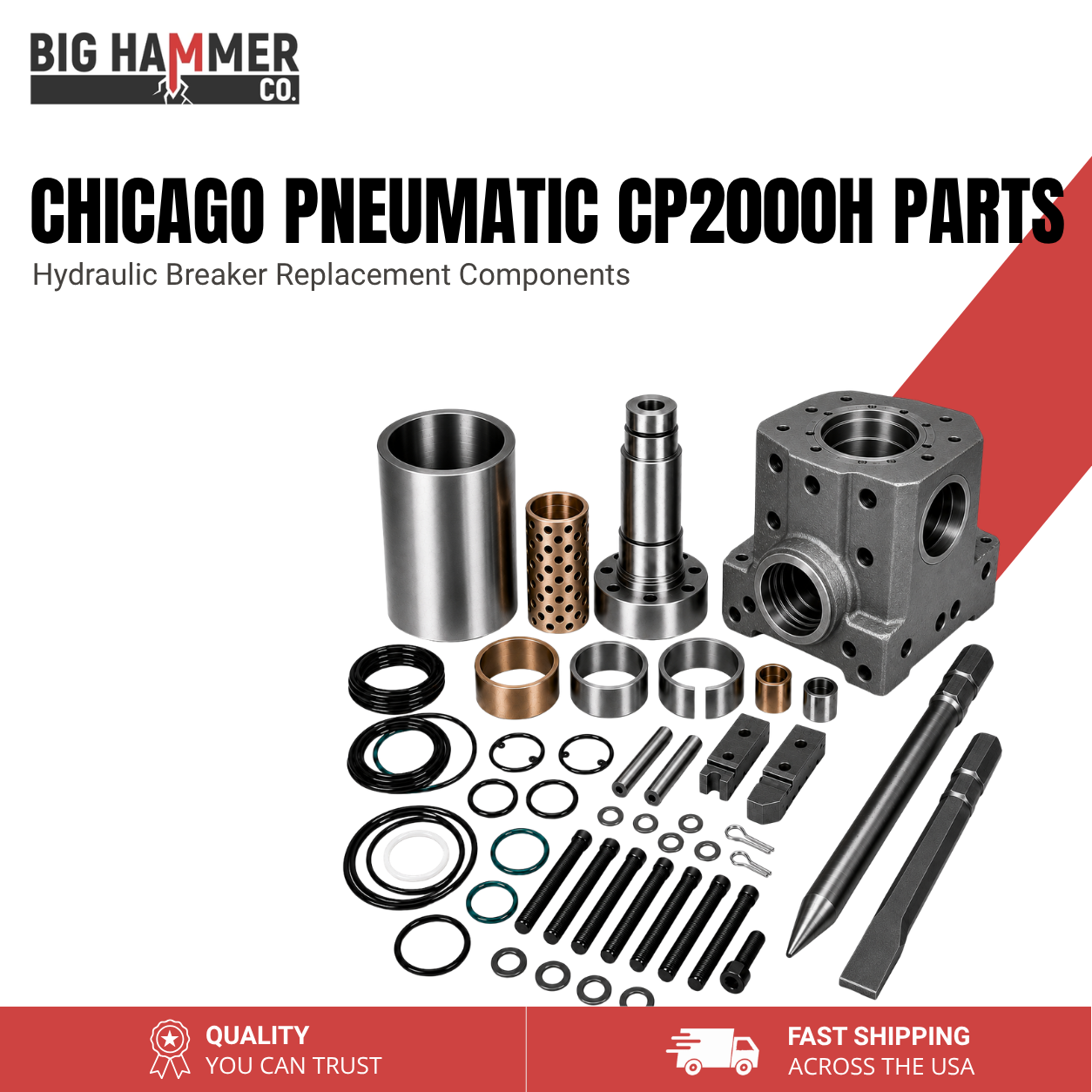 All Parts for Chicago Pneumatic CP2000H Hydraulic Breaker