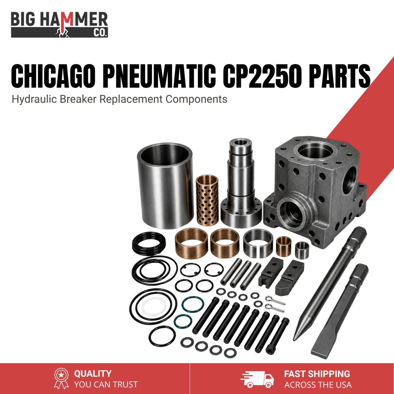All Parts for Chicago Pneumatic CP2250 Hydraulic Breaker